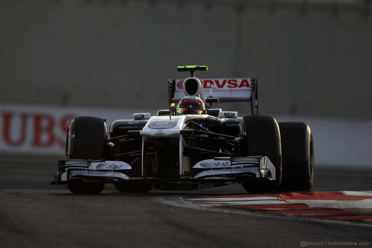 GP ABU DHABI, 12.11.2011- Qualifiche, Pastor Maldonado (VEN), Williams FW33 