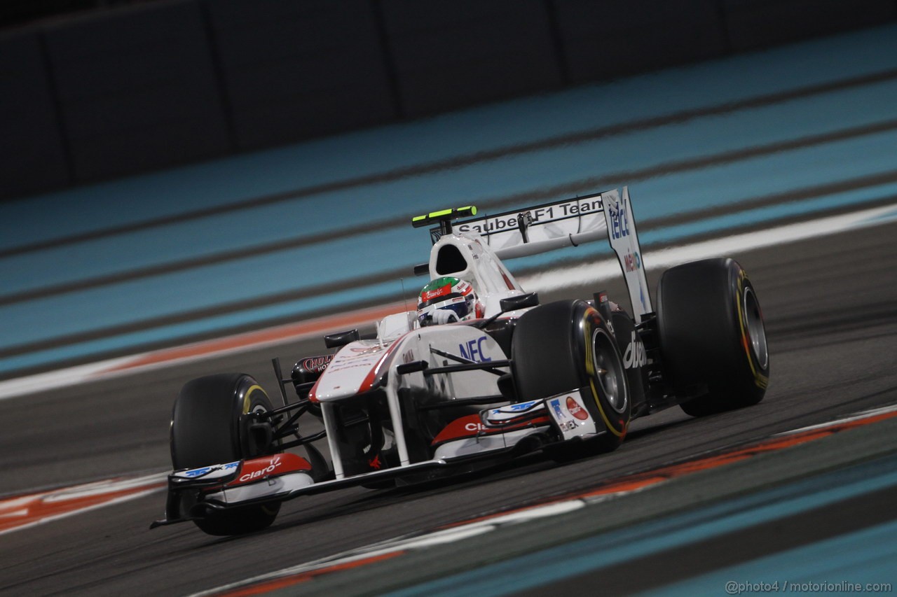 GP ABU DHABI, 12.11.2011- Qualifiche, Sergio P�rez (MEX), Sauber F1 Team C30 
