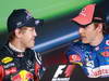 GP ABU DHABI, 12.11.2011- Qualifiche, Sebastian Vettel (GER), Red Bull Racing, RB7 pole position e Jenson Button (GBR), McLaren  Mercedes, MP4-26 terzo 