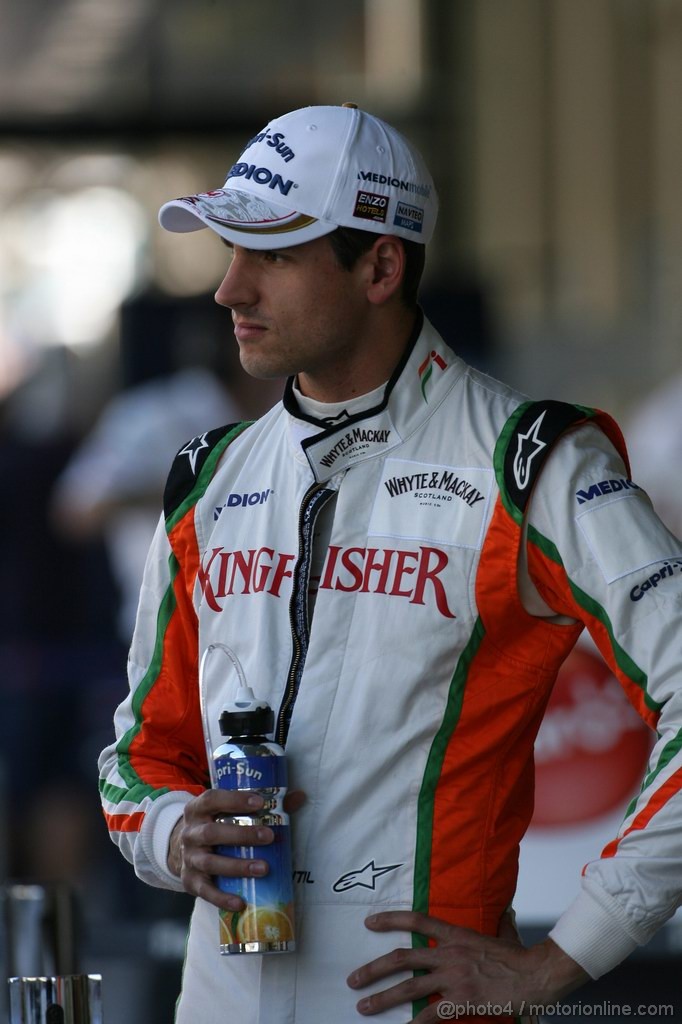 GP ABU DHABI, 11.11.2011- Prove Libere 1, Venerdi', Adrian Sutil (GER), Force India F1 Team, VJM04 