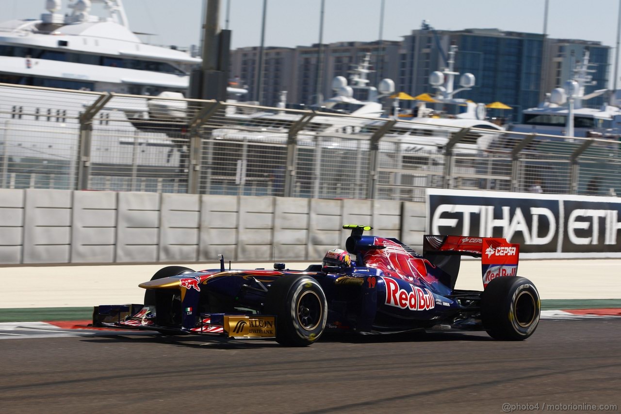 GP ABU DHABI, 11.11.2011- Prove Libere 1, Venerdi', Jaime Alguersuari (SPA), Scuderia Toro Rosso, STR6 