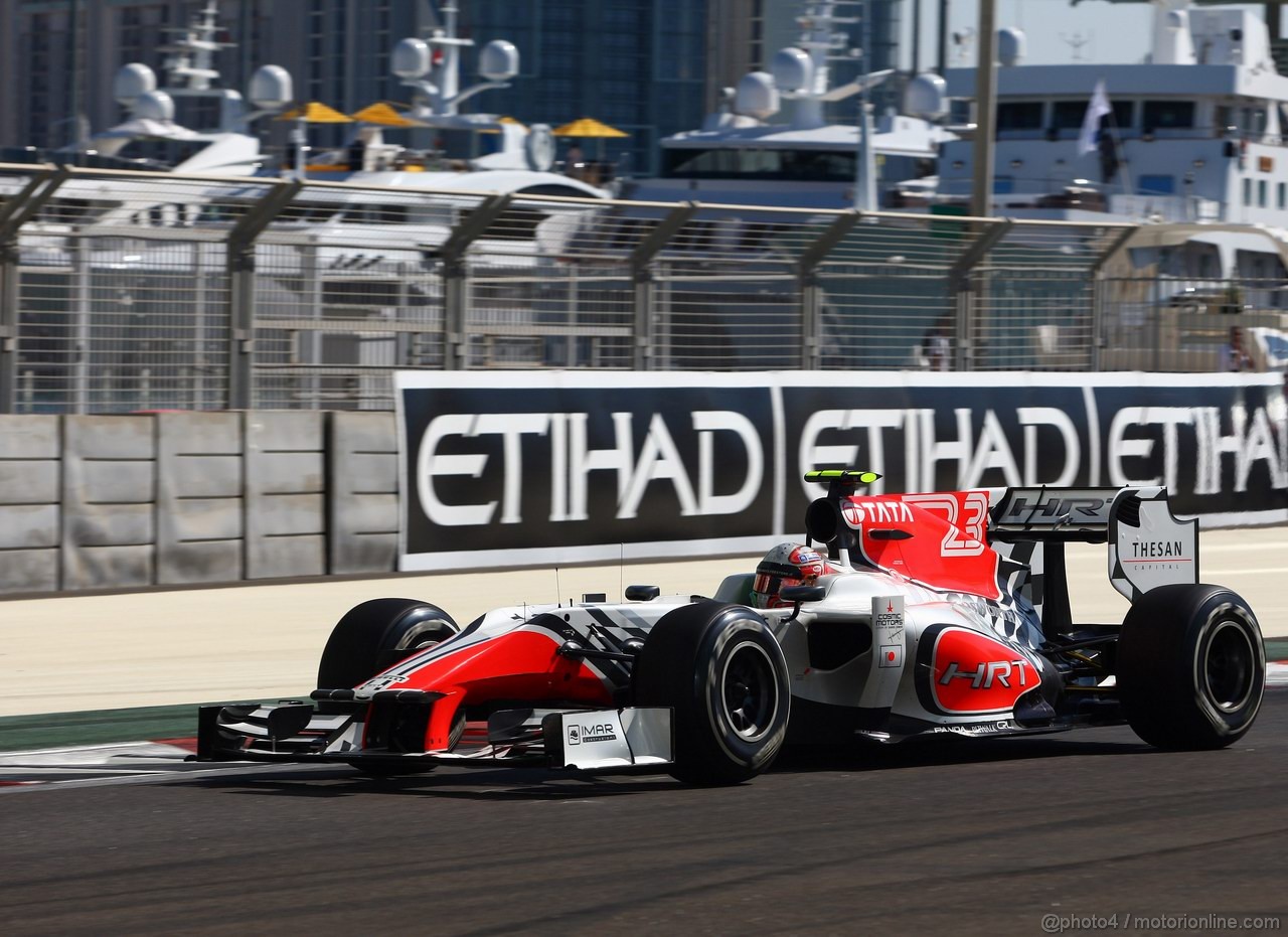 GP ABU DHABI, 11.11.2011- Prove Libere 1, Venerdi', Vitantonio Liuzzi (ITA), HRT Formula One Team