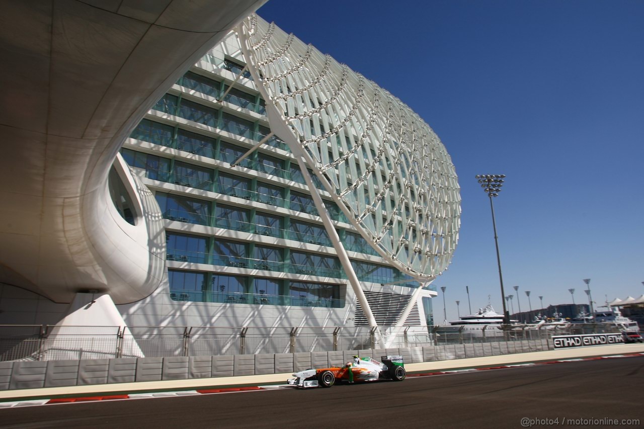 GP ABU DHABI, 11.11.2011- Prove Libere 1, Venerdi', Paul di Resta (GBR) Force India VJM04