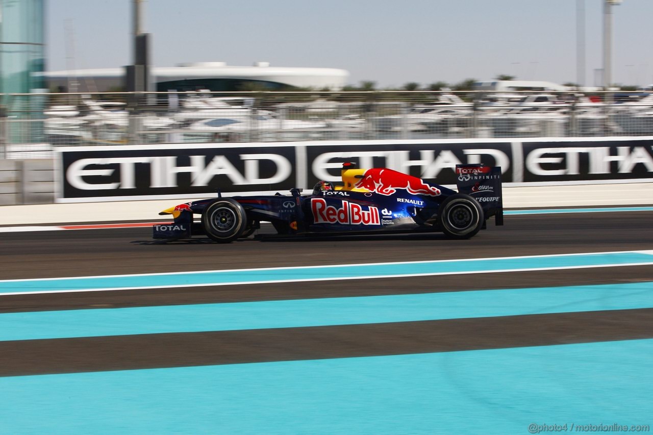 GP ABU DHABI, 11.11.2011- Prove Libere 1, Venerdi', Sebastian Vettel (GER), Red Bull Racing, RB7 