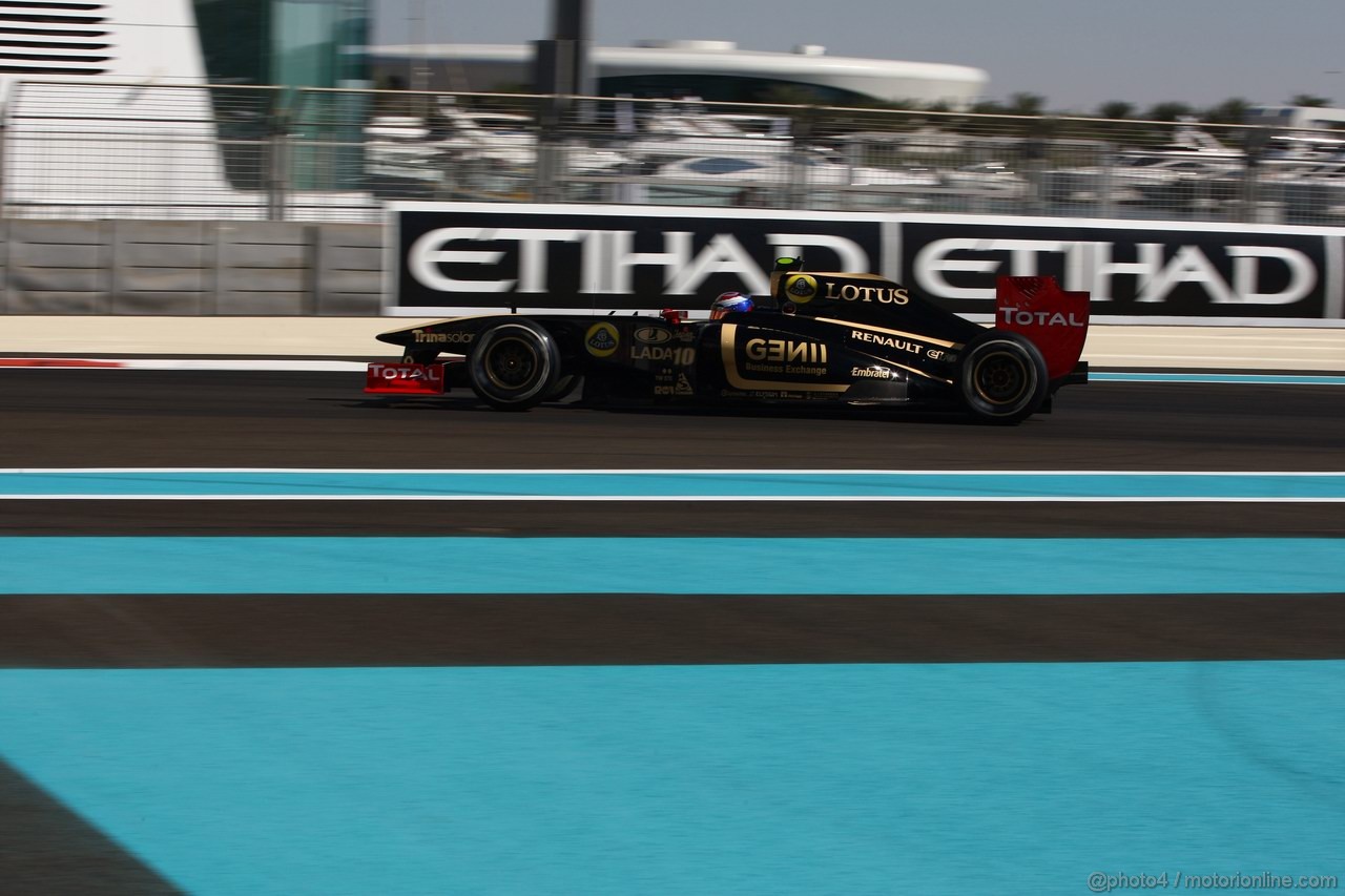 GP ABU DHABI, 11.11.2011- Prove Libere 1, Venerdi', Vitaly Petrov (RUS), Lotus Renault GP, R31 