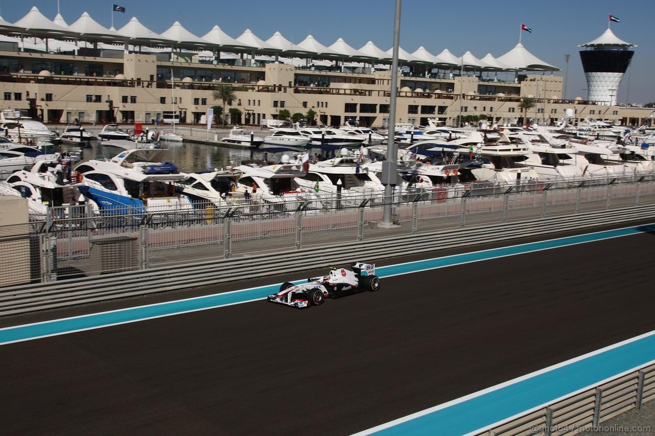 GP ABU DHABI, 11.11.2011- Prove Libere 1, Venerdi', Sergio Pérez (MEX), Sauber F1 Team C30 