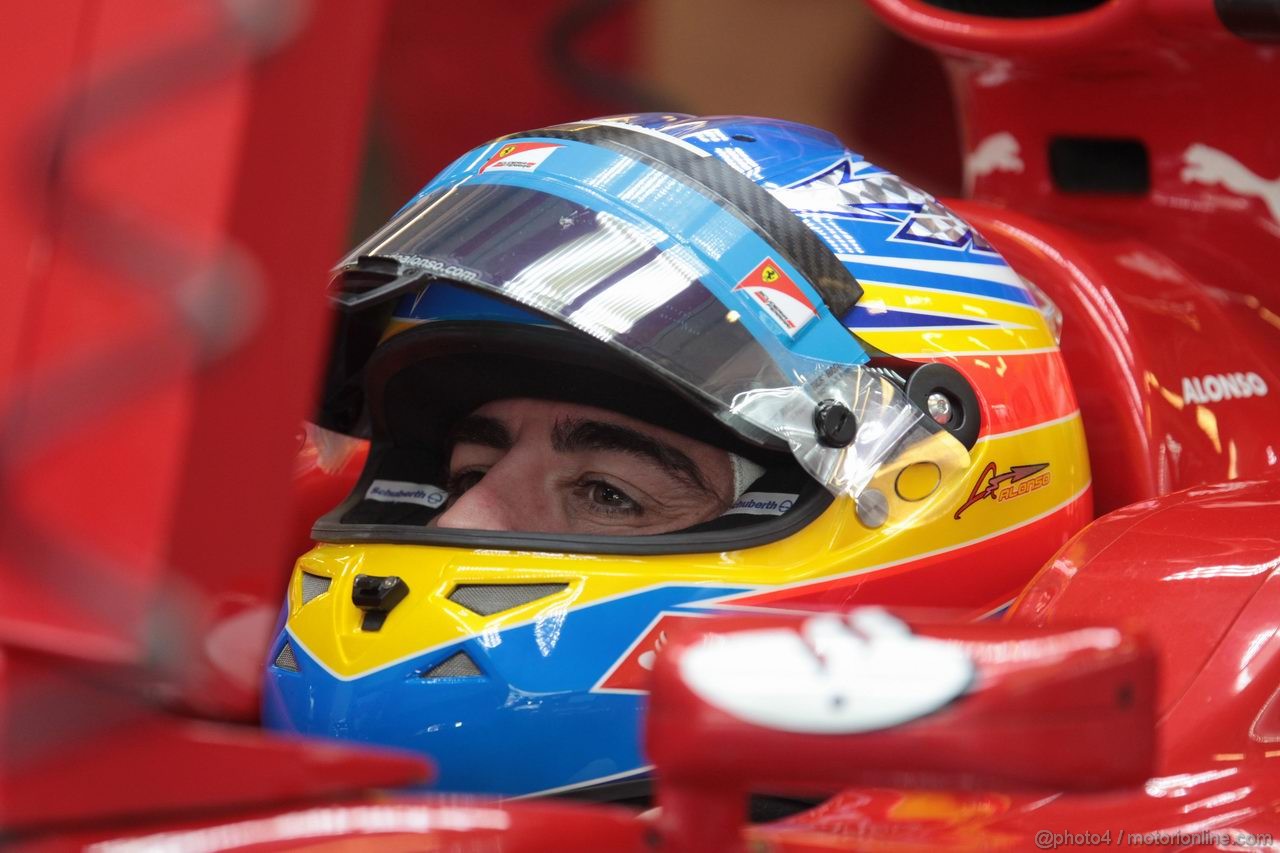 GP ABU DHABI, 11.11.2011- Prove Libere 1, Venerdi', Fernando Alonso (ESP), Ferrari, F-150 Italia