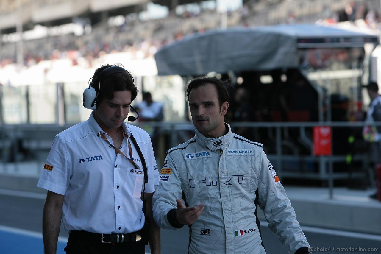 GP ABU DHABI, 11.11.2011- Prove Libere 1, Venerdi', Vitantonio Liuzzi (ITA), HRT Formula One Team 
