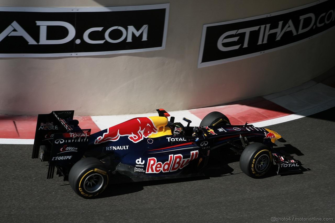 GP ABU DHABI, 11.11.2011- Prove Libere 1, Venerdi', Sebastian Vettel (GER), Red Bull Racing, RB7
