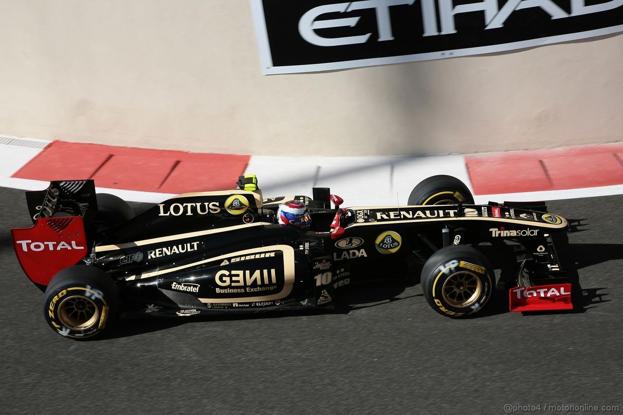 GP ABU DHABI, 11.11.2011- Prove Libere 1, Venerdi', Vitaly Petrov (RUS), Lotus Renault GP, R31