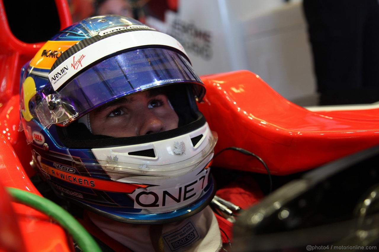 GP ABU DHABI, 11.11.2011- Prove Libere 1, Venerdi', Robert Wickens (CAN), Test driver Marussia Virgin Racing VR-02 