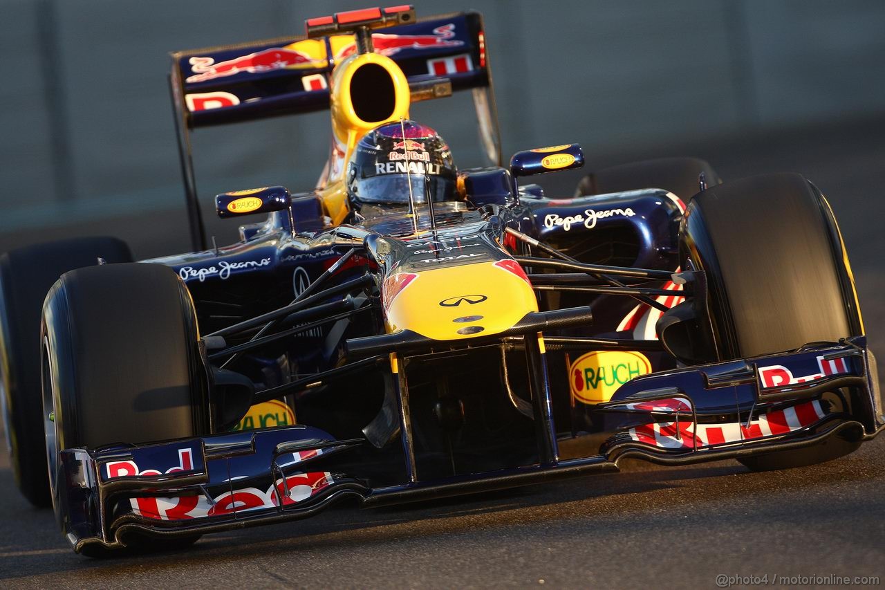 GP ABU DHABI, 11.11.2011- Prove Libere 2, Venerdi', Sebastian Vettel (GER), Red Bull Racing, RB7 