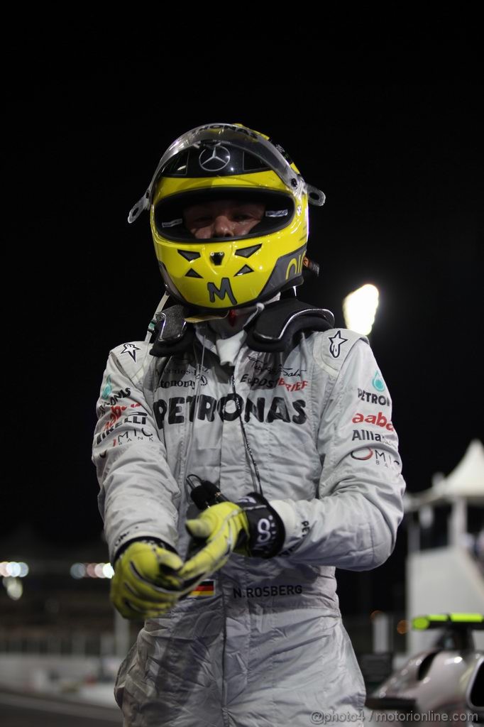 GP ABU DHABI, 11.11.2011- Prove Libere 2, Venerdi', Nico Rosberg (GER), Mercedes GP Petronas F1 Team, MGP W02 