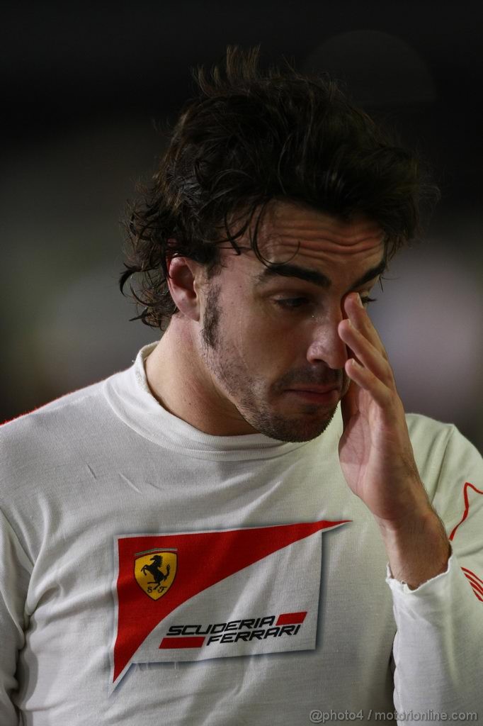 GP ABU DHABI, 11.11.2011- Prove Libere 2, Venerdi', Fernando Alonso (ESP), Ferrari, F-150 Italia