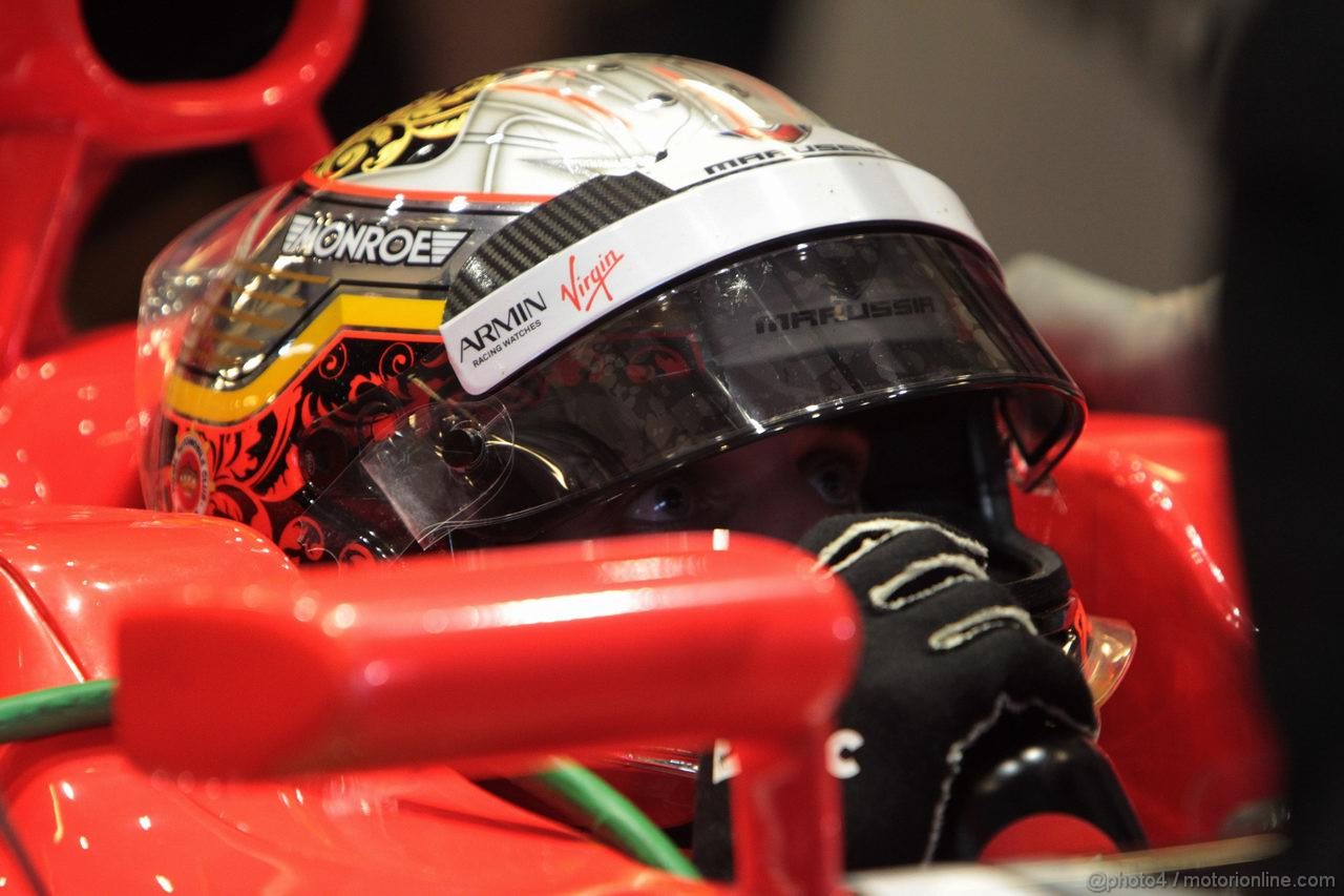 GP ABU DHABI, 11.11.2011- Prove Libere 2, Venerdi', Jerome D'Ambrosio (BEL), Marussia Virgin Racing VR-02 