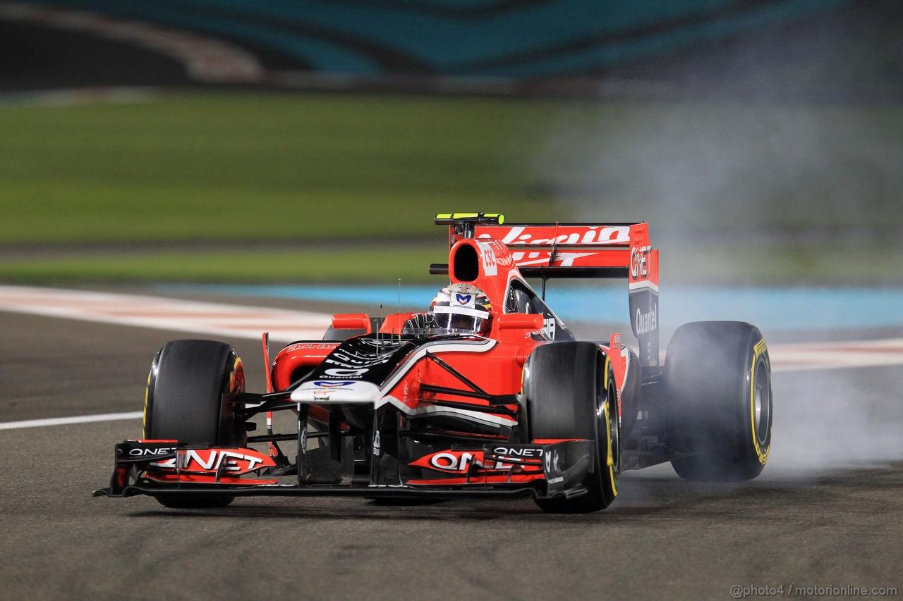 GP ABU DHABI, 11.11.2011- Prove Libere 2, Venerdi', Jerome D'Ambrosio (BEL), Marussia Virgin Racing VR-02 