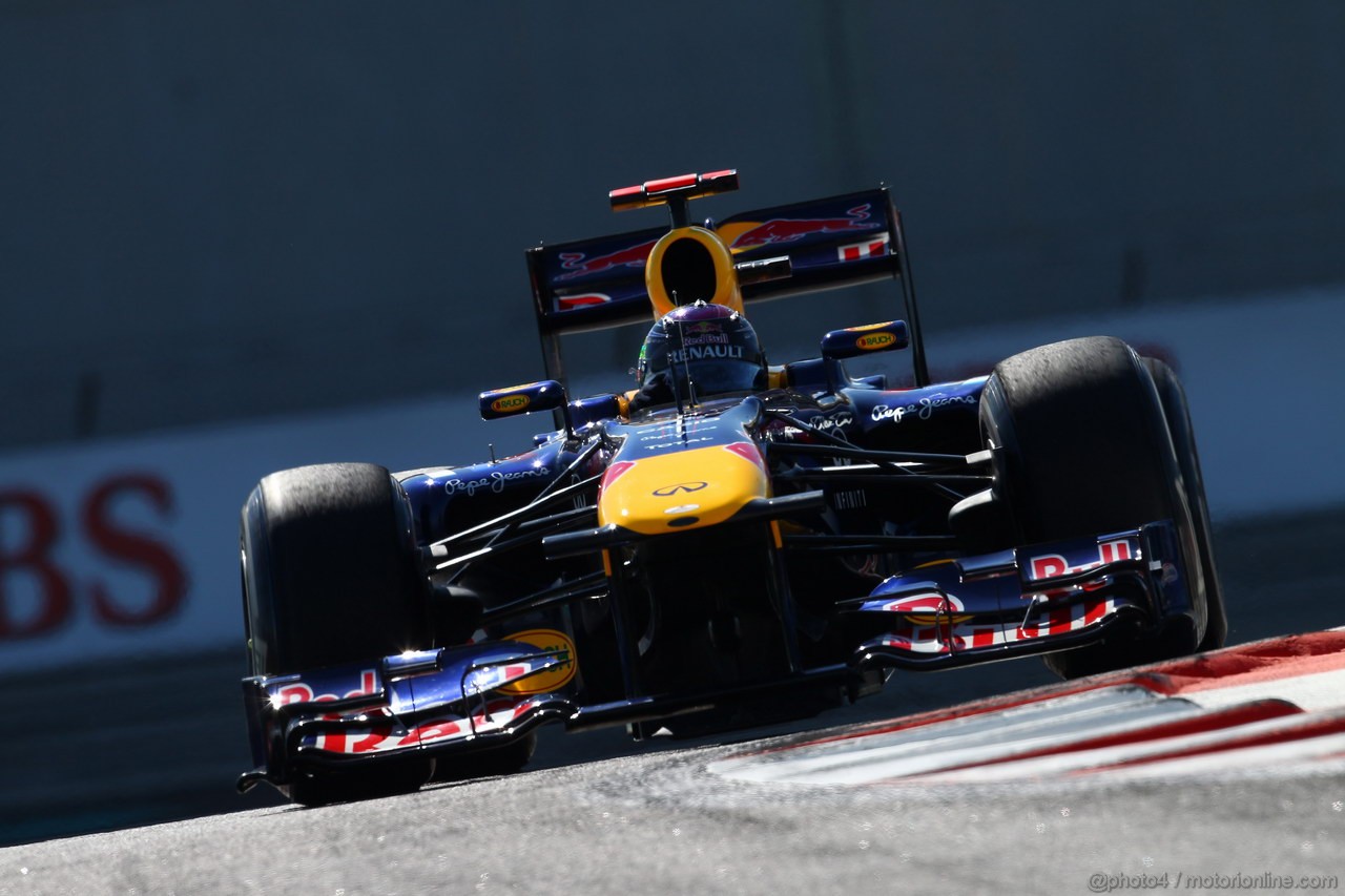 GP ABU DHABI, 11.11.2011- Prove Libere 1, Venerdi', Sebastian Vettel (GER), Red Bull Racing, RB7 