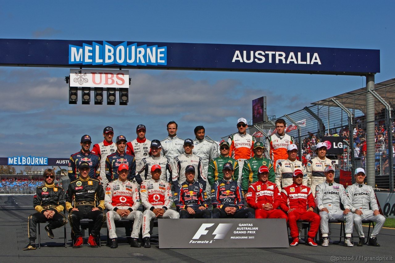 GP AUSTRALIA, 27.03.2011- 2011 F1 Drivers