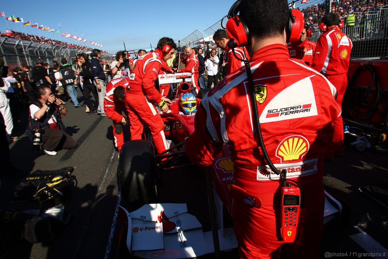 GP AUSTRALIA, 27.03.2011- Gara, Fernando Alonso (ESP), Ferrari, F-150 Italia 