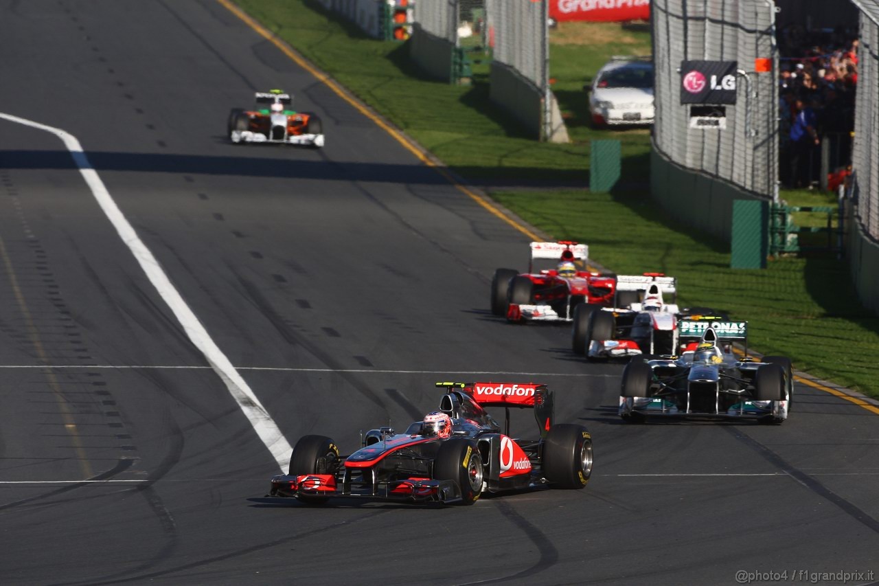 GP AUSTRALIA, 27.03.2011- Gara, Jenson Button (GBR), McLaren  Mercedes, MP4-26 