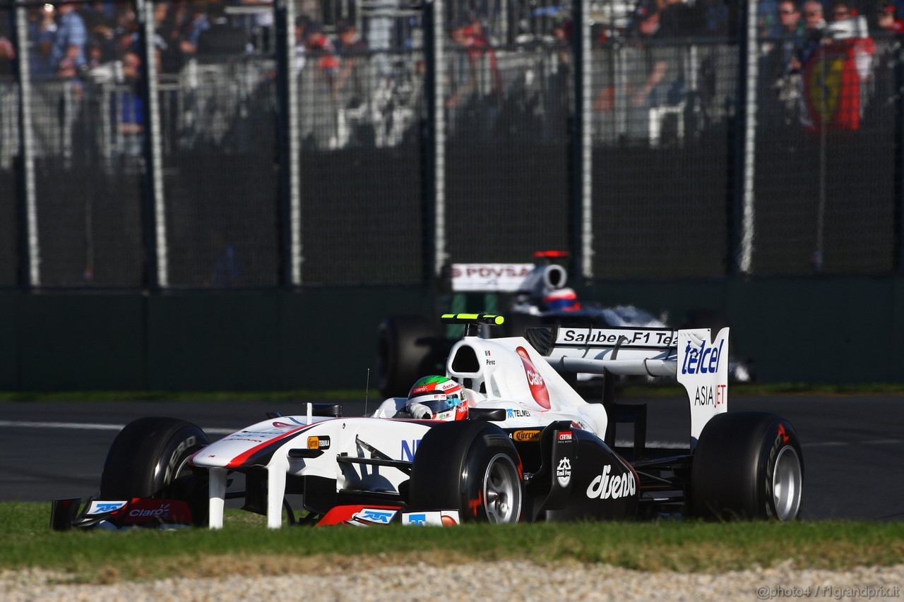 GP AUSTRALIA, 27.03.2011- Gara, Sergio Pérez (MEX), Sauber F1 Team C30 