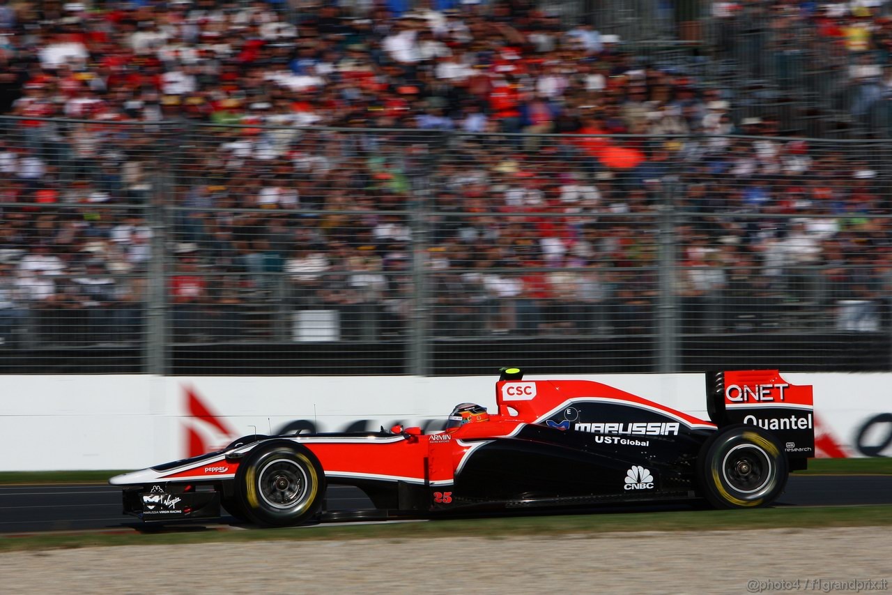 GP AUSTRALIA, 27.03.2011- Gara, Jerome D'Ambrosio (BEL), Marussia Virgin Racing VR-02 