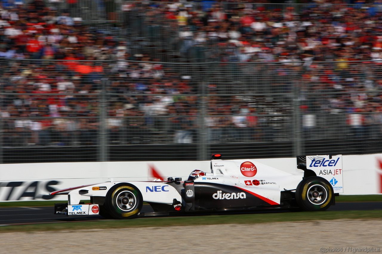 GP AUSTRALIA, 27.03.2011- Gara,Kamui Kobayashi (JAP), Sauber F1 Team C30 