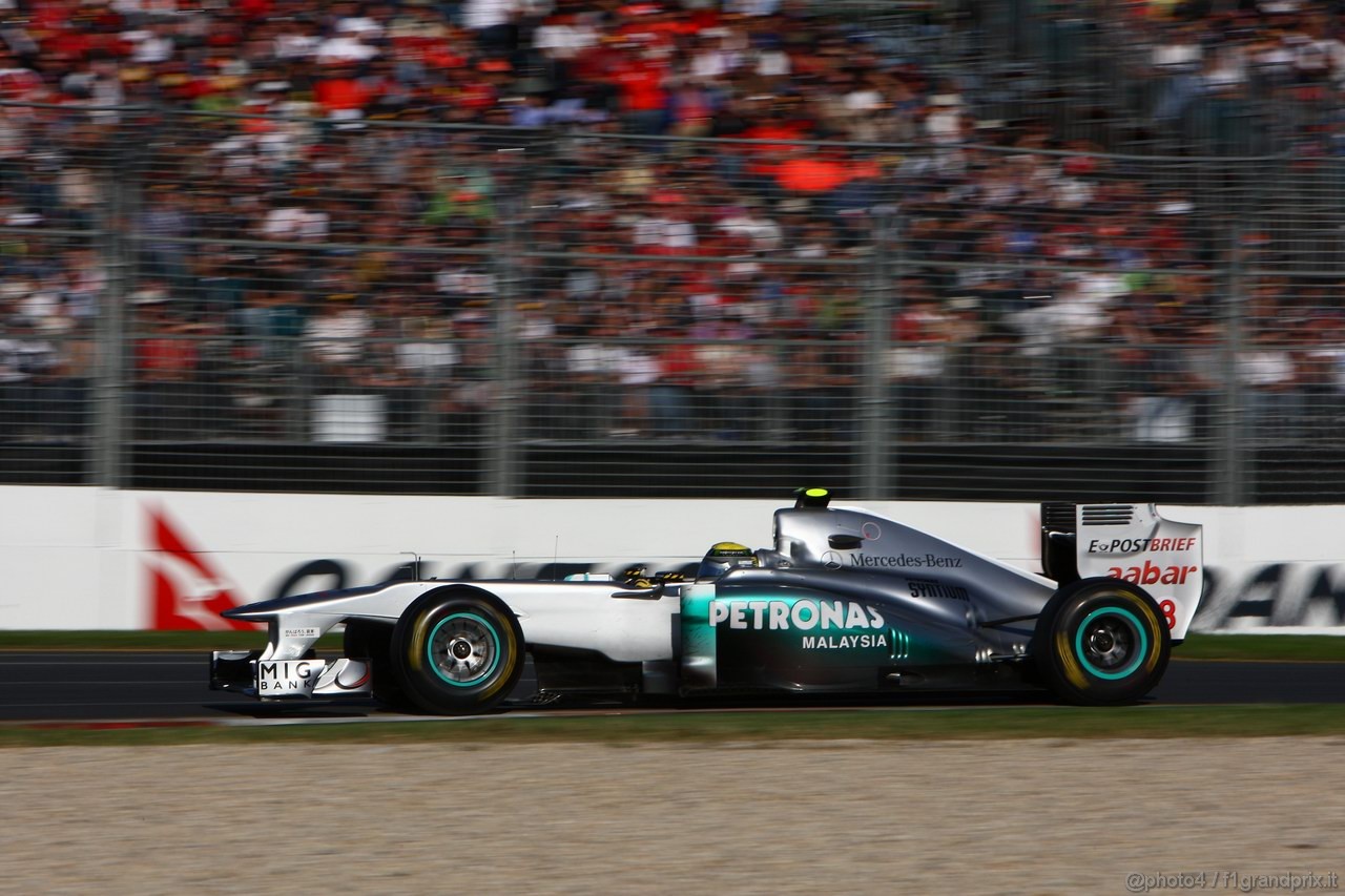 GP AUSTRALIA, 27.03.2011- Gara, Nico Rosberg (GER), Mercedes GP Petronas F1 Team, MGP W02 