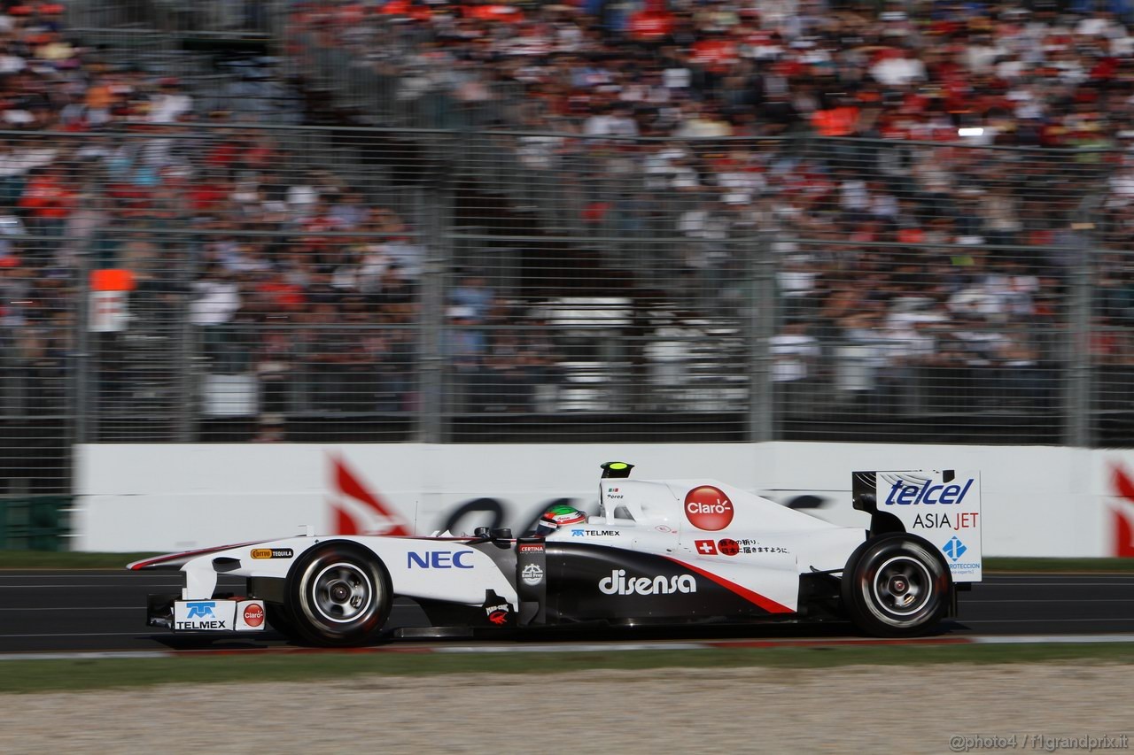 GP AUSTRALIA, 27.03.2011- Gara, Sergio Pérez (MEX), Sauber F1 Team C30 