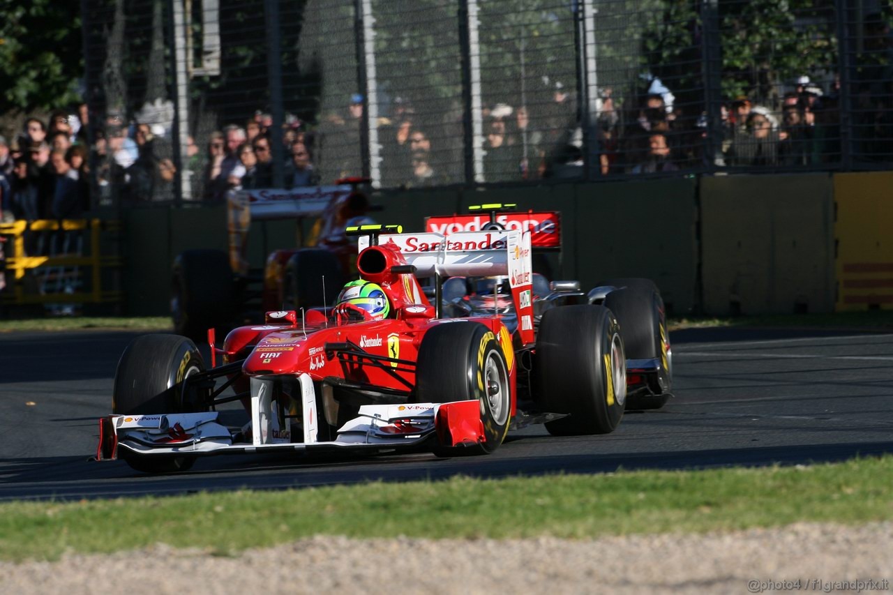 GP AUSTRALIA, 27.03.2011- Gara, Felipe Massa (BRA), Ferrari, F-150 Italia 