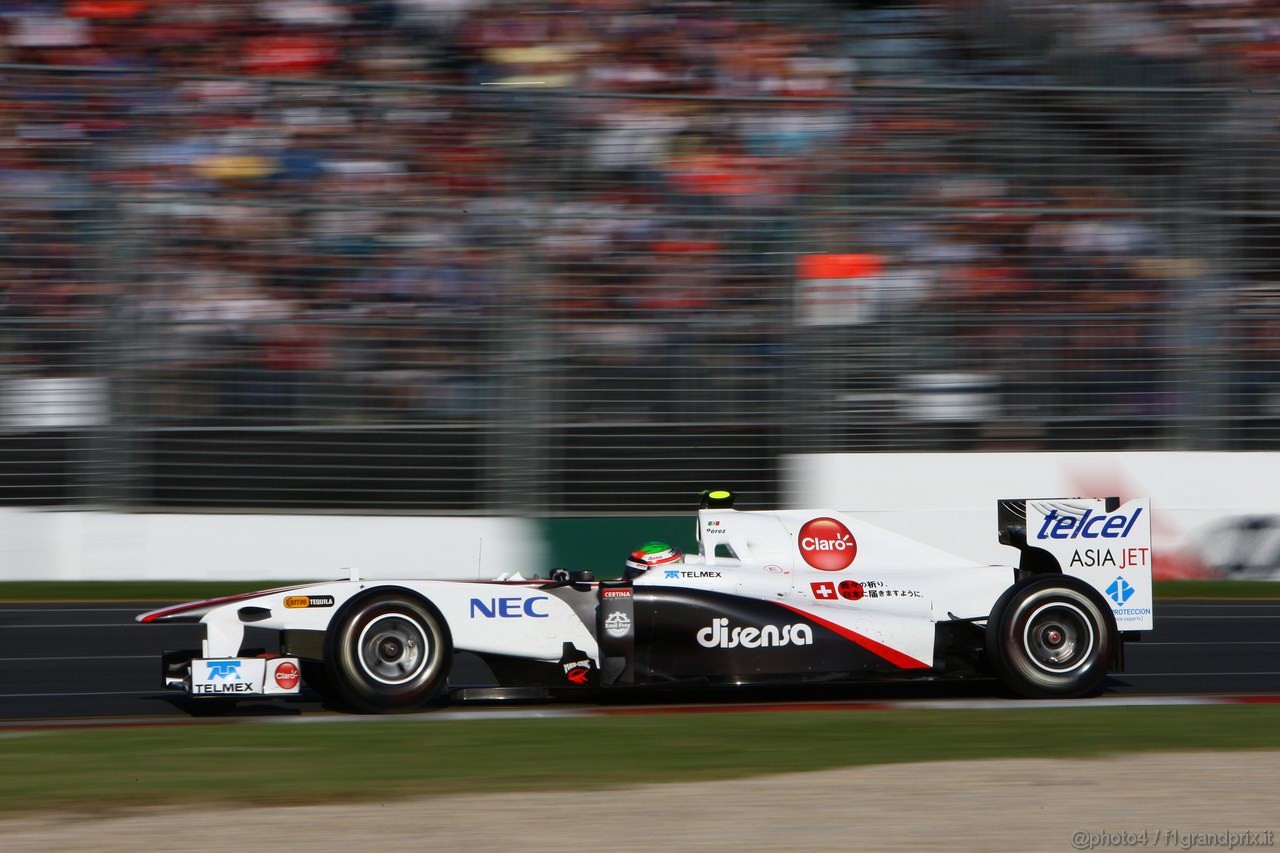 GP AUSTRALIA, 27.03.2011- Gara, Sergio Pérez (MEX), Sauber F1 Team C30 