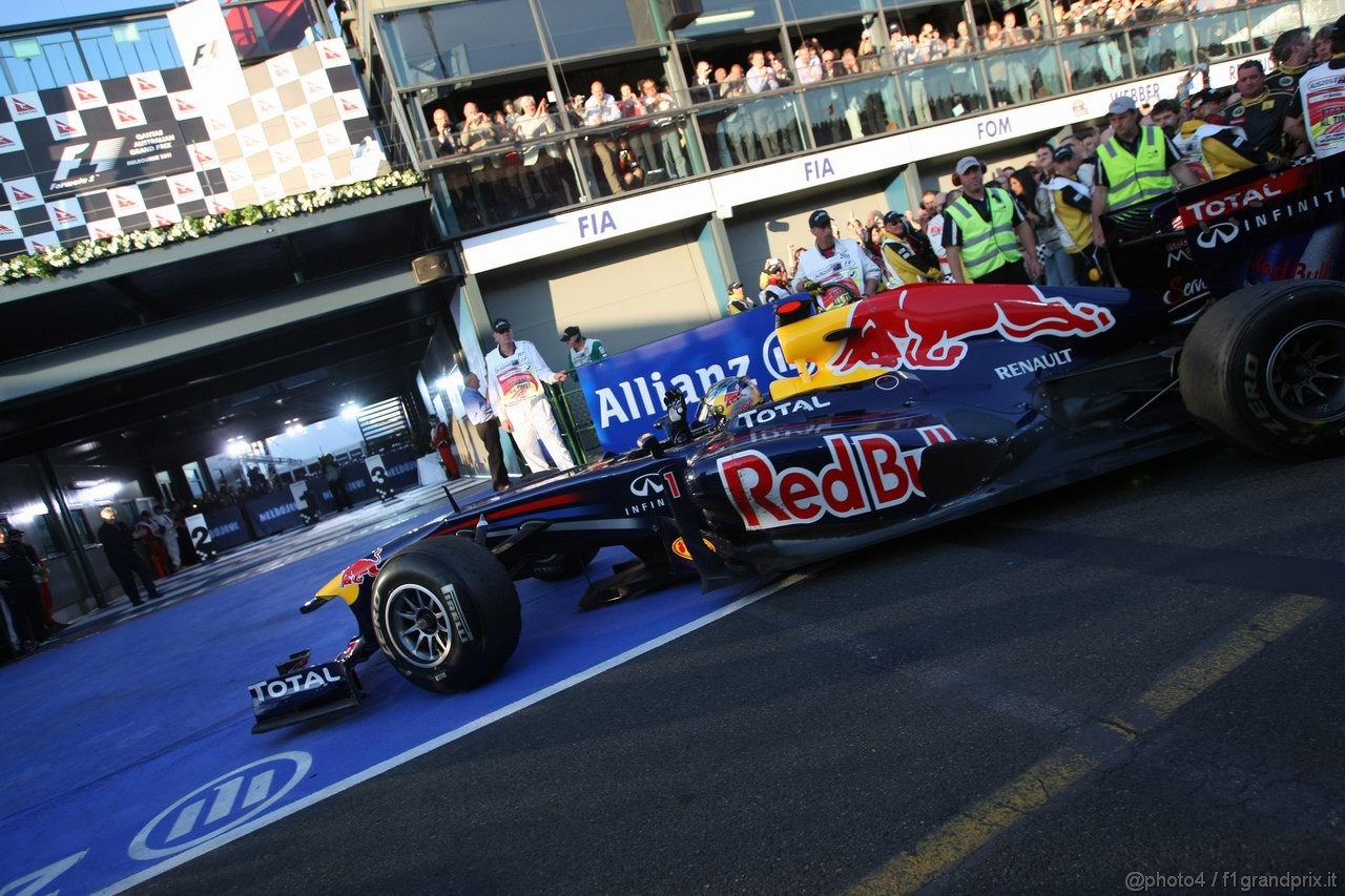 GP AUSTRALIA, 27.03.2011- Gara, Sebastian Vettel (GER), Red Bull Racing, RB7 vincitore 