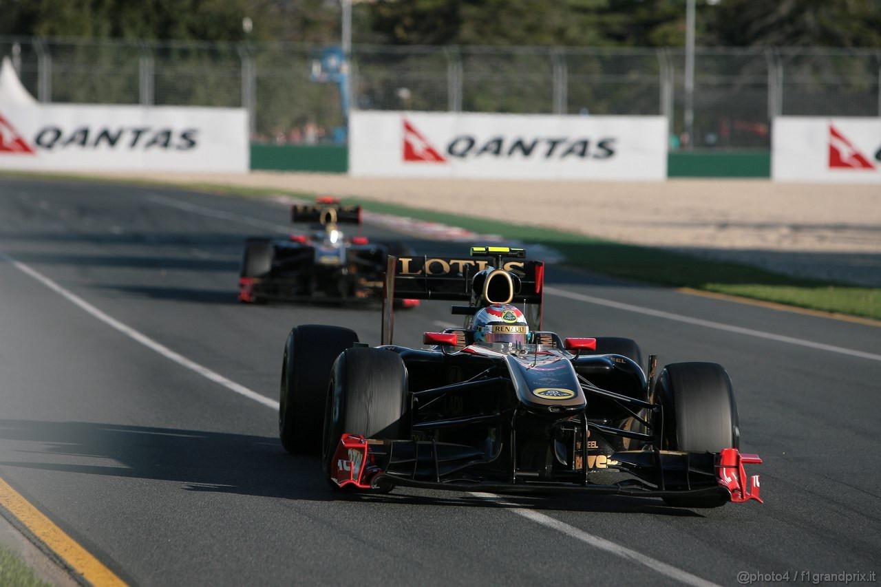 GP AUSTRALIA, 27.03.2011- Gara, Vitaly Petrov (RUS), Lotus Renault GP, R31 