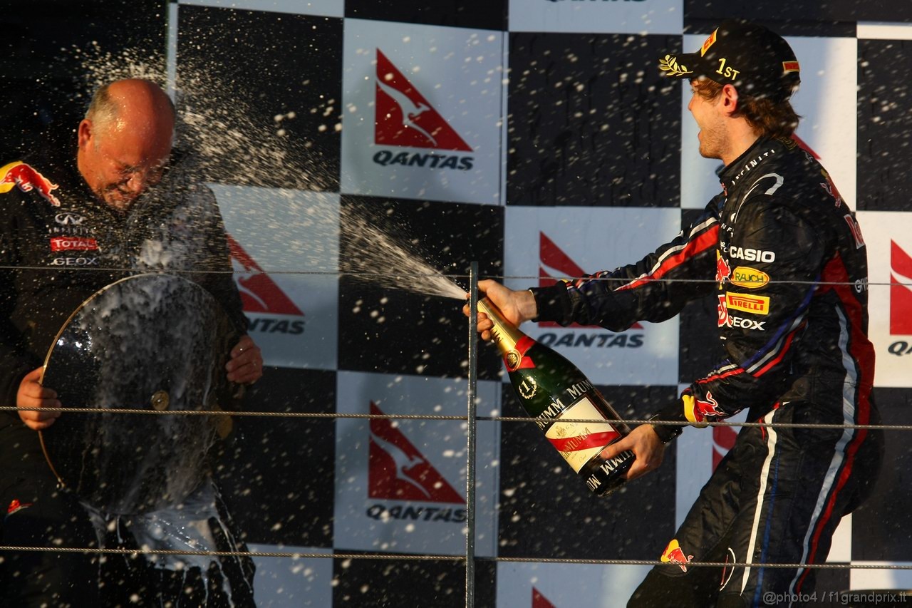GP AUSTRALIA, 27.03.2011- Gara, Sebastian Vettel (GER), Red Bull Racing, RB7 vincitore 