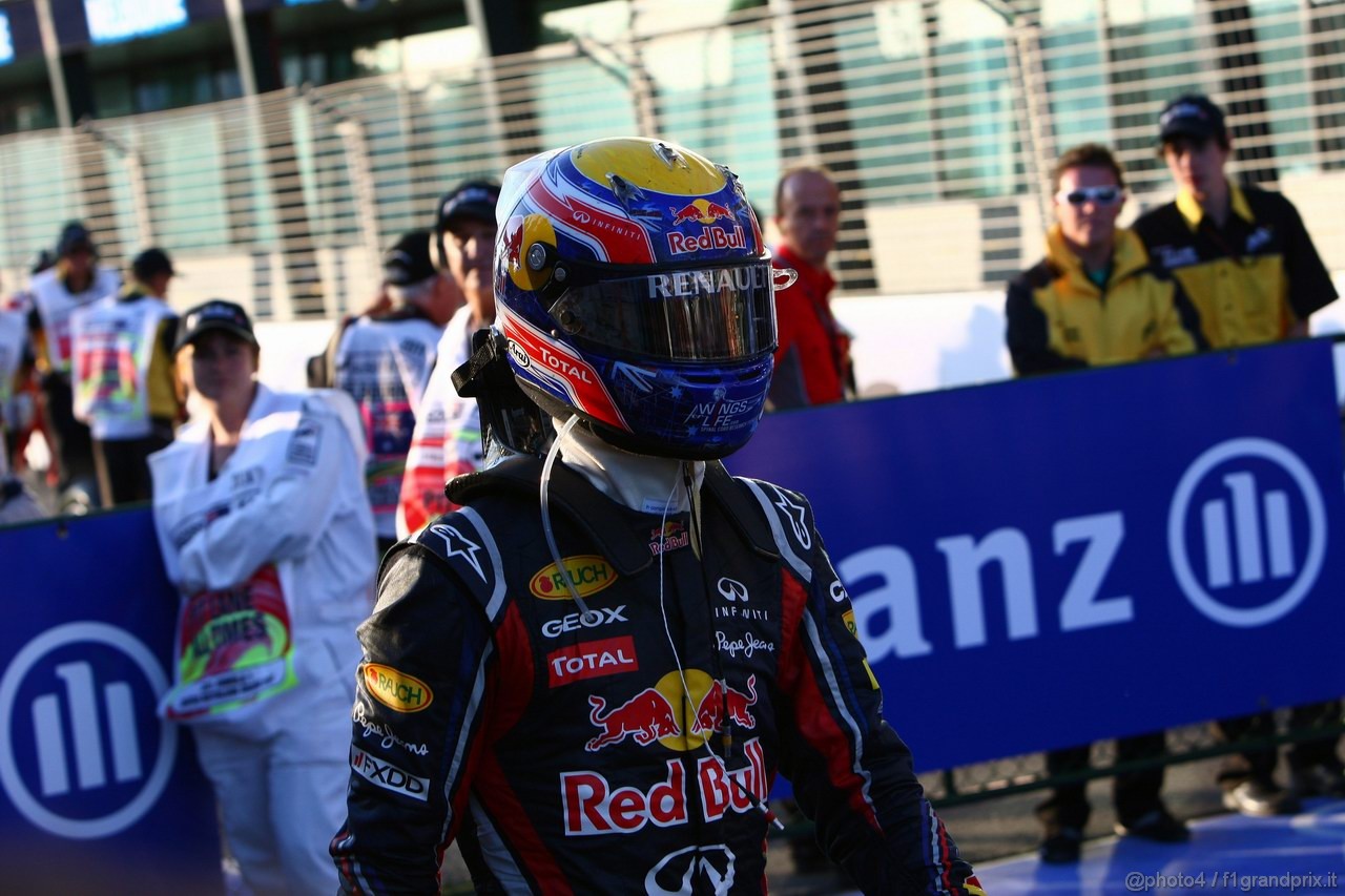 GP AUSTRALIA, 27.03.2011- Gara, Mark Webber (AUS), Red Bull Racing, RB7 retires from the race 