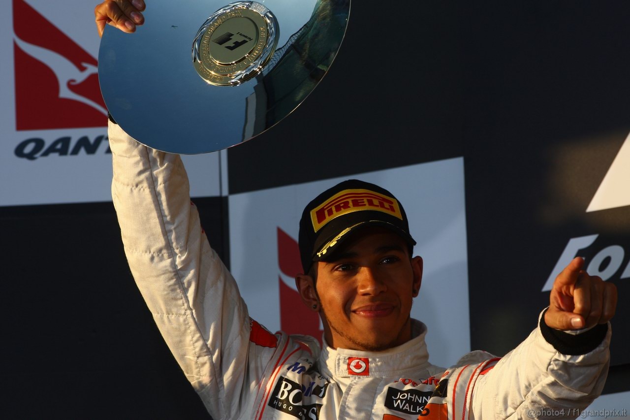 GP AUSTRALIA, 27.03.2011- Gara, Lewis Hamilton (GBR), McLaren  Mercedes, MP4-26 secondo 
