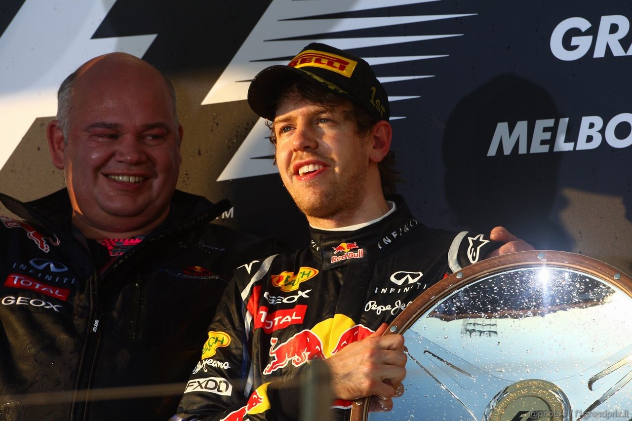 GP AUSTRALIA, 27.03.2011- Gara, Sebastian Vettel (GER), Red Bull Racing, RB7 vincitore 