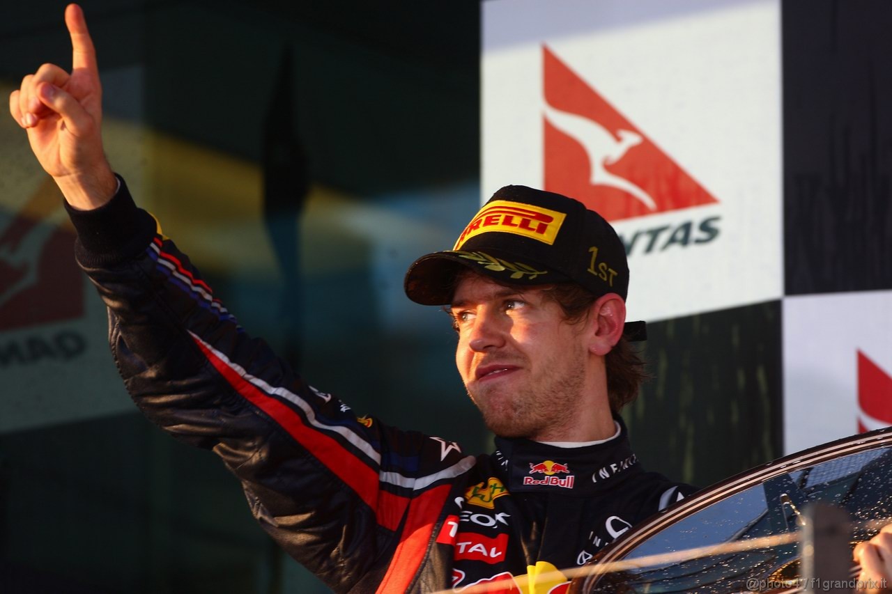 GP AUSTRALIA, 27.03.2011- Gara, Sebastian Vettel (GER), Red Bull Racing, RB7 vincitore 