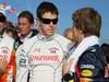 GP AUSTRALIA, 27.03.2011- Gara, Paul di Resta (GBR) Force India VJM04 e Sebastian Vettel (GER), Red Bull Racing, RB7 