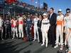 GP AUSTRALIA, 27.03.2011- Gara, Drivers in one minute of silence for the victims of the earthquake in Japan