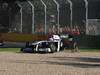 GP AUSTRALIA, 27.03.2011- Gara, Rubens Barrichello (BRA), Williams FW33 off track