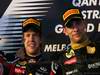 GP AUSTRALIA, 27.03.2011- Gara, Sebastian Vettel (GER), Red Bull Racing, RB7 vincitore e Vitaly Petrov (RUS), Lotus Renault GP, R31 terzo 