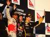 GP AUSTRALIA, 27.03.2011- Gara, Sebastian Vettel (GER), Red Bull Racing, RB7 vincitore, Lewis Hamilton (GBR), McLaren  Mercedes, MP4-26 secondo e Vitaly Petrov (RUS), Lotus Renault GP, R31 terzo 
