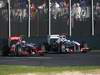 GP AUSTRALIA, 27.03.2011- Gara, Jenson Button (GBR), McLaren  Mercedes, MP4-26 e Kamui Kobayashi (JAP), Sauber F1 Team C30 