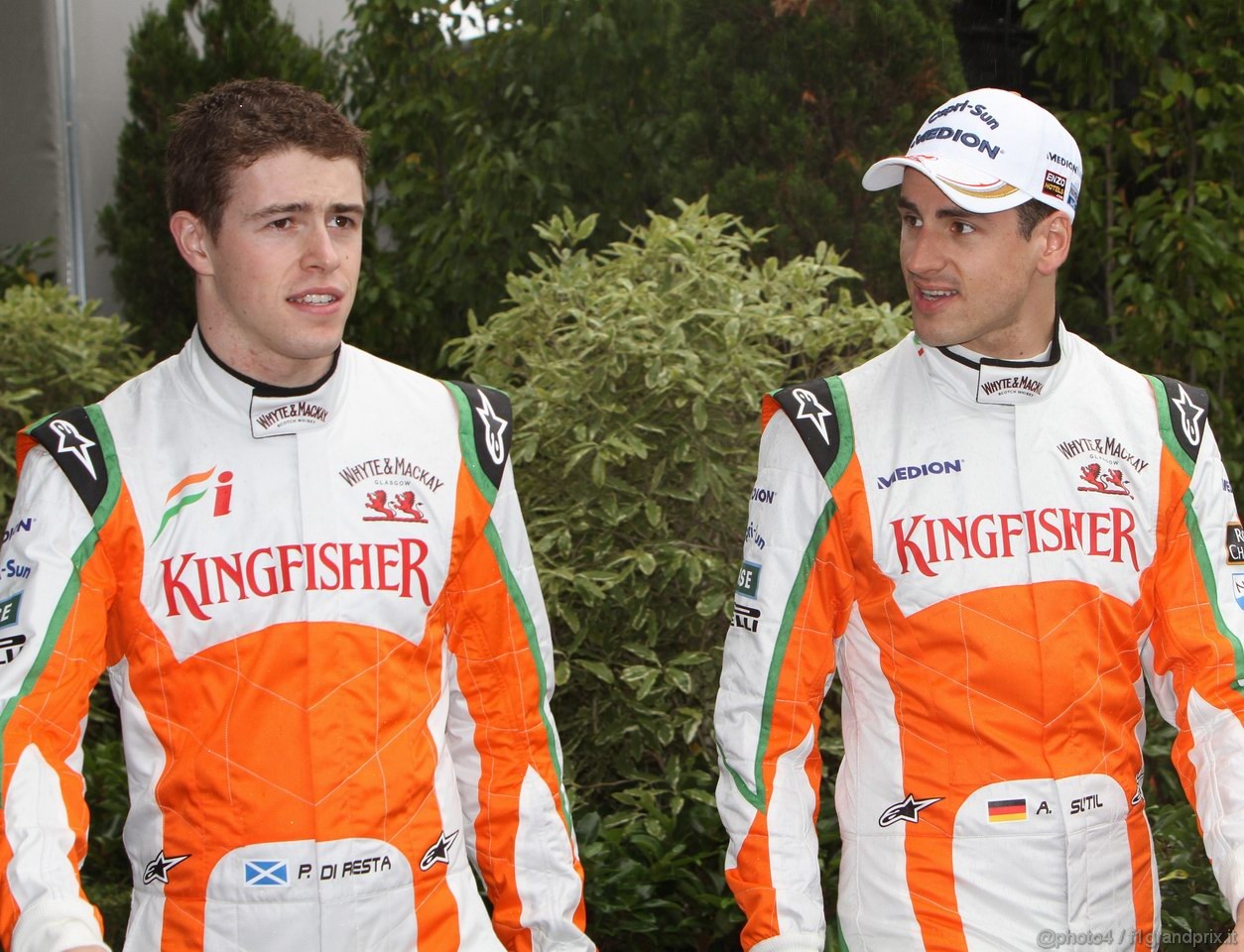 GP AUSTRALIA, 24.03.2011- Paul di Resta (GBR) Force India VJM04 e Adrian Sutil (GER), Force India F1 Team, VJM04 