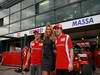 GP AUSTRALIA, 24.03.2011- Felipe Massa (BRA), Ferrari, F-150 Italia e Fernando Alonso (ESP), Ferrari, F-150 Italia with Ashley Hart (AUS) Australian Grand Prix Ambassador