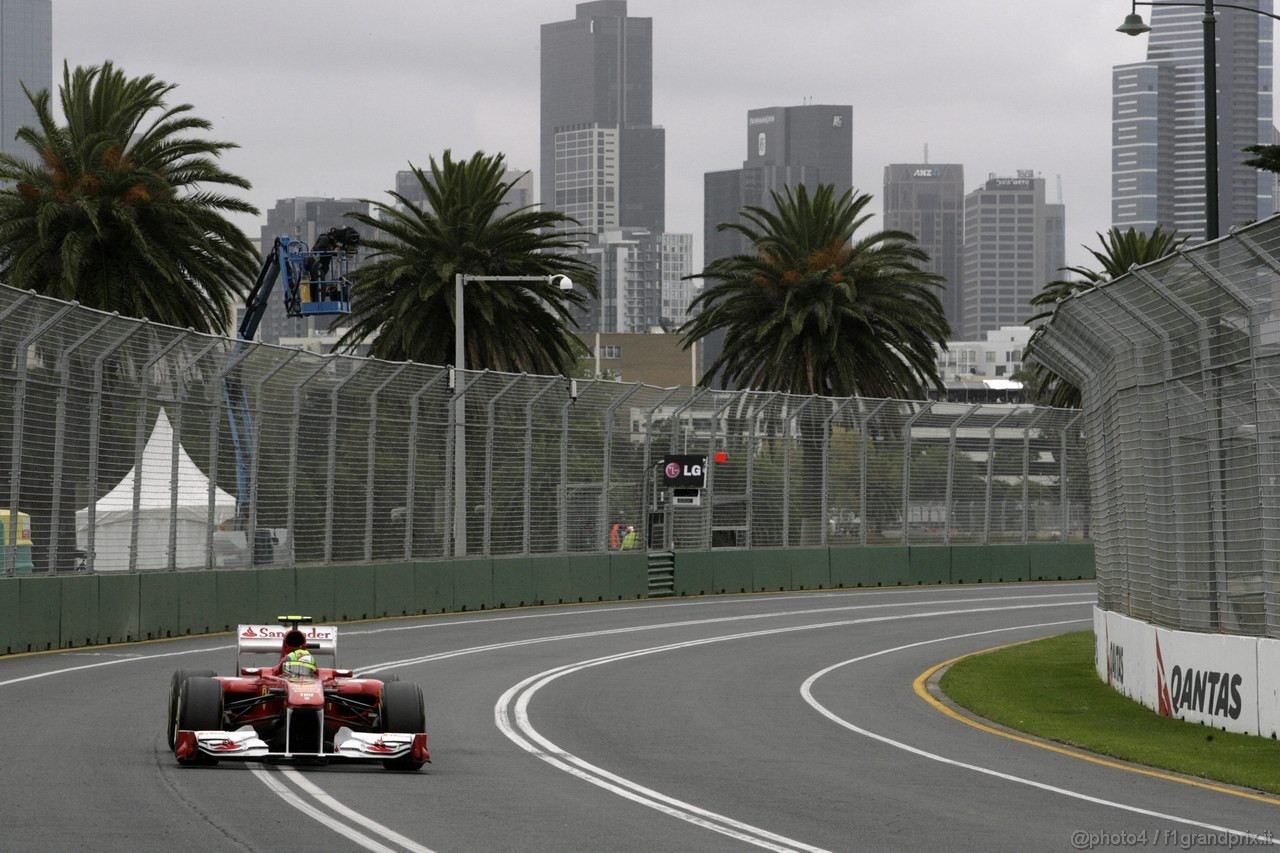 GP AUSTRALIA, 26.03.2011- Prove Libere 3, Sabato, Felipe Massa (BRA), Ferrari, F-150 Italia 