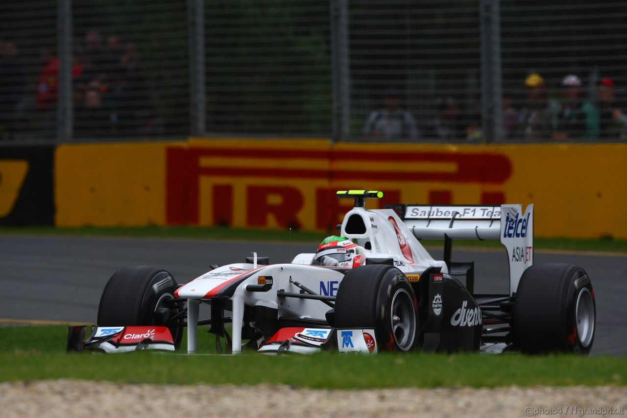 GP AUSTRALIA, 26.03.2011- Prove Libere 3, Sabato, Sergio Pérez (MEX), Sauber F1 Team C30 