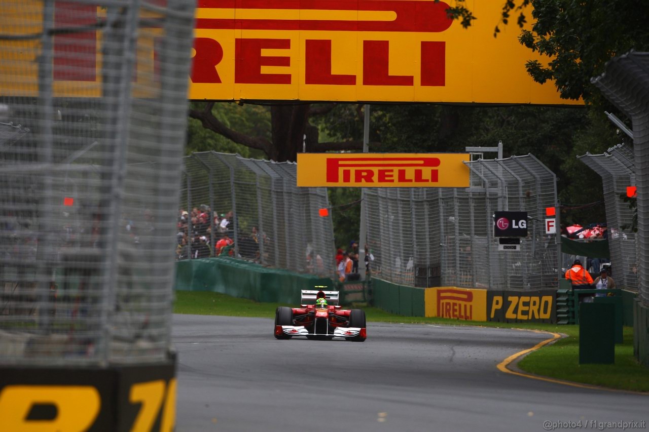 GP AUSTRALIA, 26.03.2011- Prove Libere 3, Sabato, Felipe Massa (BRA), Ferrari, F-150 Italia 