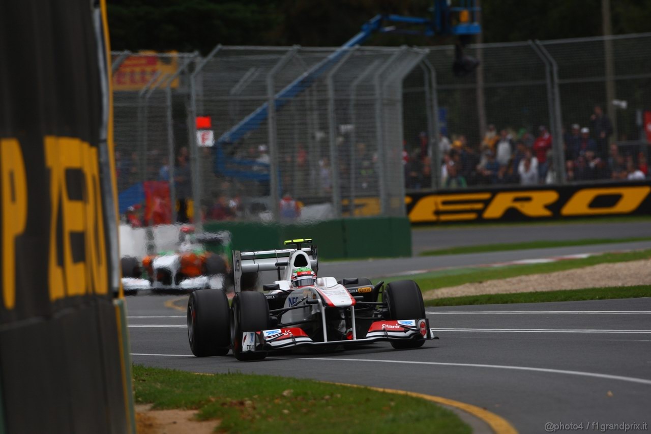 GP AUSTRALIA, 26.03.2011- Prove Libere 3, Sabato, Sergio Pérez (MEX), Sauber F1 Team C30 